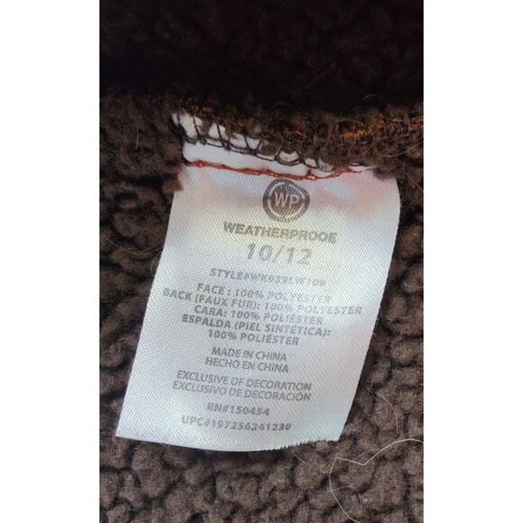 WeatherProof Kids Plaid Lined Button up Jacket Size 10/12 - Picture 5 of 7